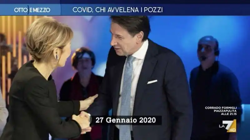 giuseppe conte a otto e mezzo   27 gennaio 2020