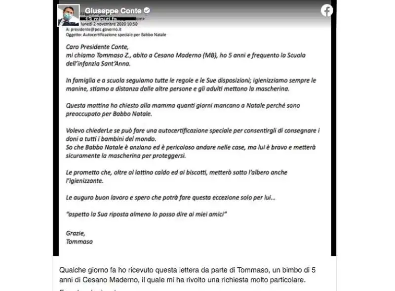 GIUSEPPE CONTE E BABBO NATALE