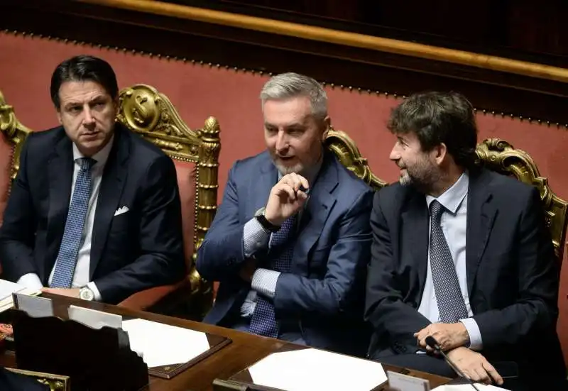 Giuseppe Conte Lorenzo Guerini Dario Franceschini