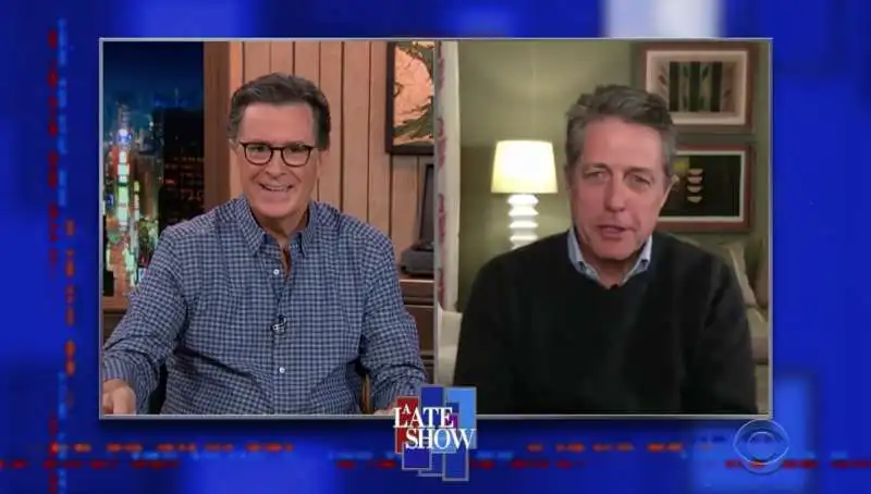 hugh grant ospite di stephen colbert