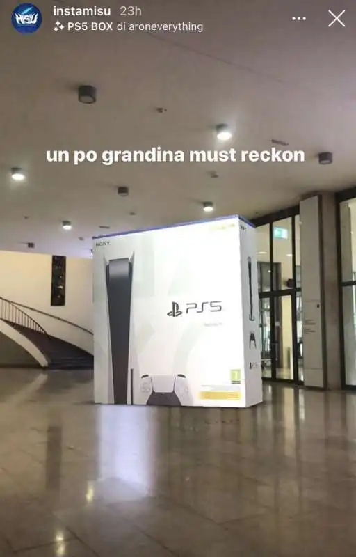 il filtro instagram per far finta di aver ricevuto una playstation 5