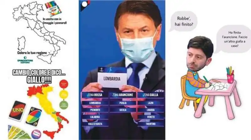 ITALIA DIVISA IN ZONE - MEME