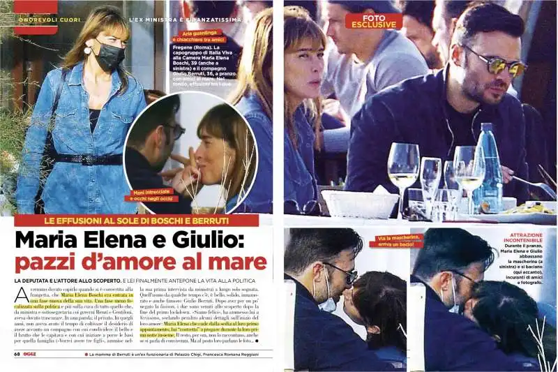 maria elena boschi e giulio berruti a fregene   da oggi