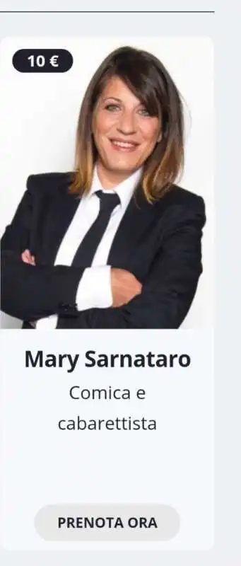 mary sarantaro video per 10 euro