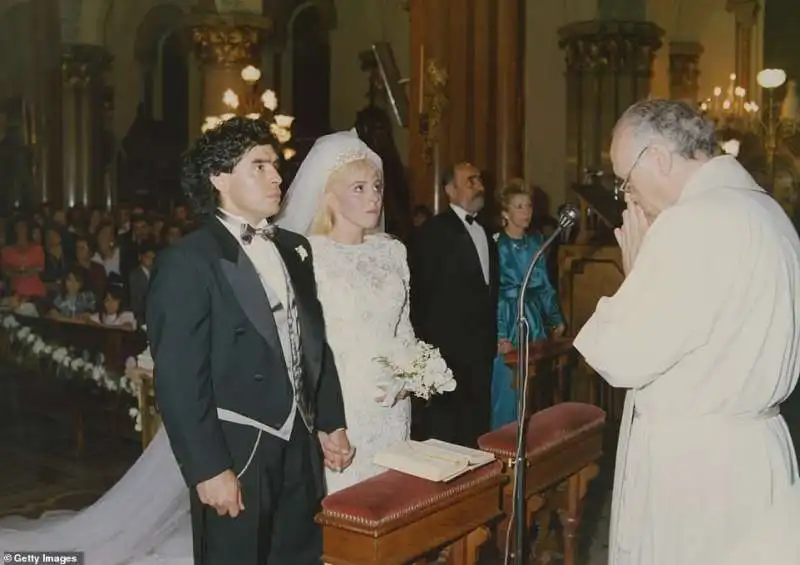 matrimonio di diego armando maradona con claudia villafane