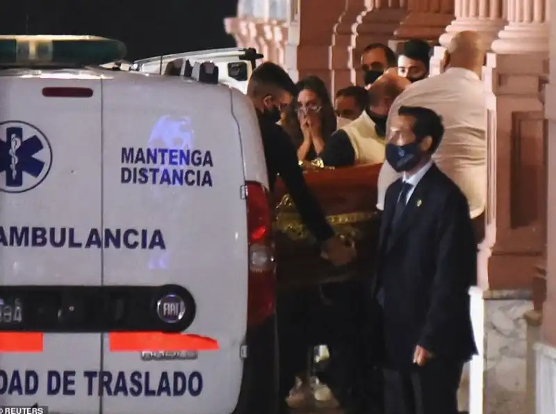 morte maradona arrivo bara casa rosada