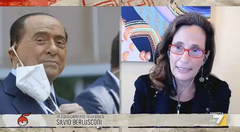 silvio berlusconi e ilaria capua   dimartedi 1