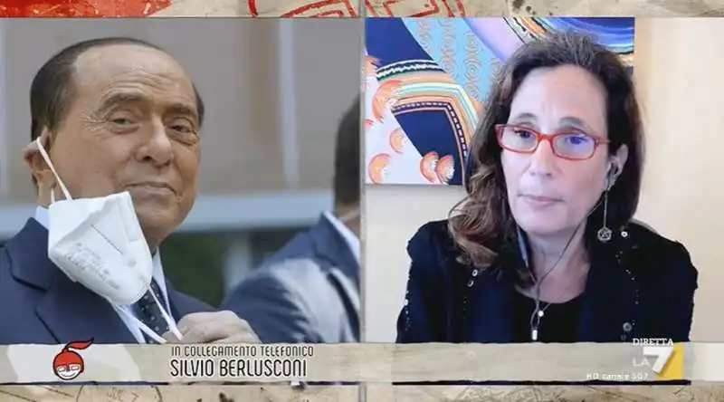 silvio berlusconi e ilaria capua   dimartedi