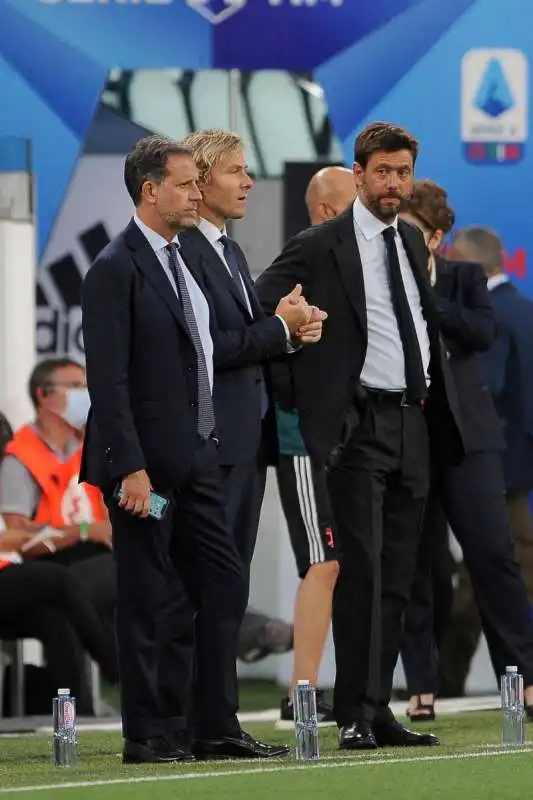 andrea agnelli  pavel nedved fabio paratici  foto mezzelani gmt54