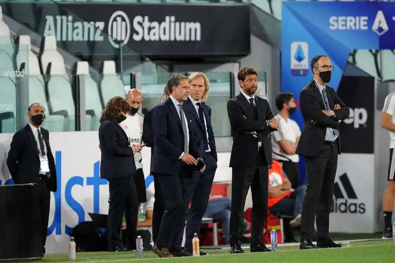 andrea agnelli  pavel nedved fabio paratici  foto mezzelani gmt55