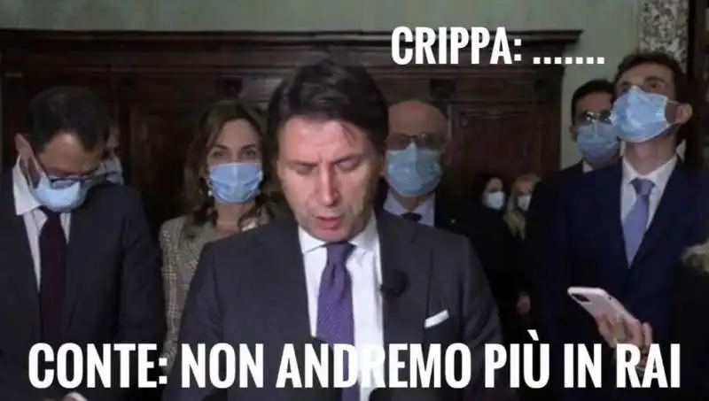 davide crippa sconvolto  mentre parla conte 