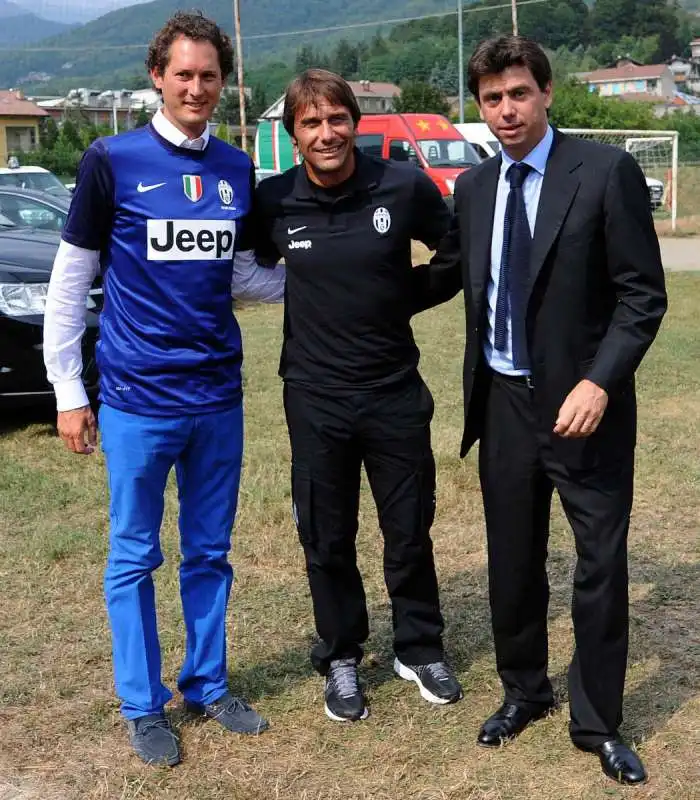 elkann conte  agnelli foto mezzelani gmt15