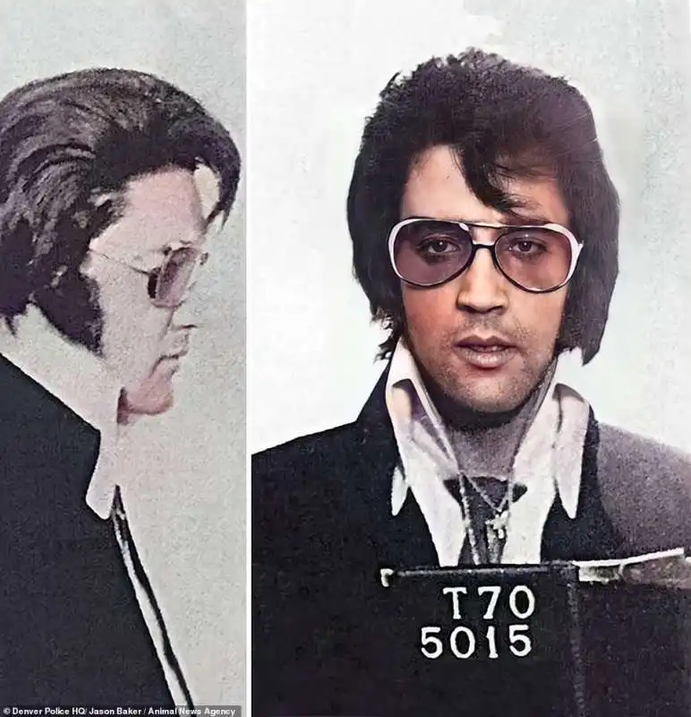 elvis presley, omaggio della polizia, 1970