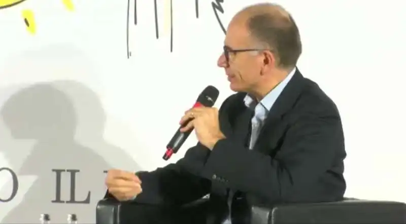 enrico letta alla festa del foglio  