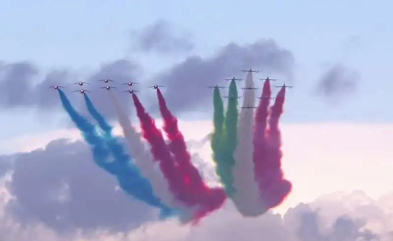 frecce tricolore italiane e francesi   trattato del quirinale 