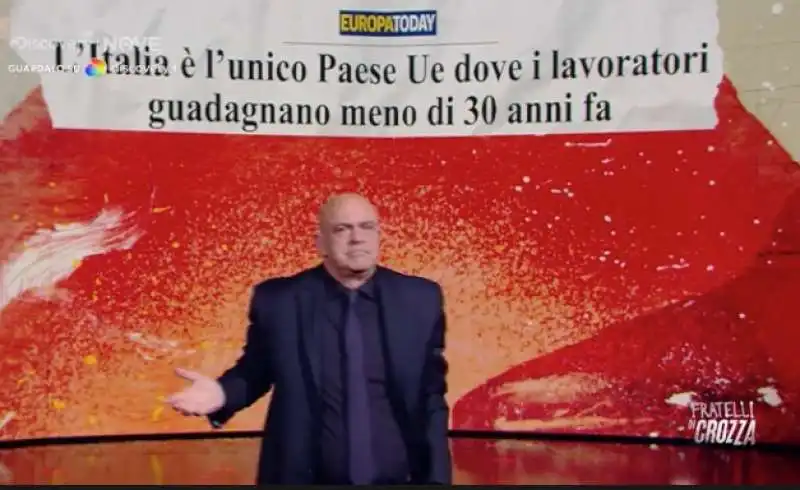 IL MONOLOGO DI MAURIZIO CROZZA A FAVORE DEL REDDITO DI CITTADINANZA E SALARI DIGNITOSI