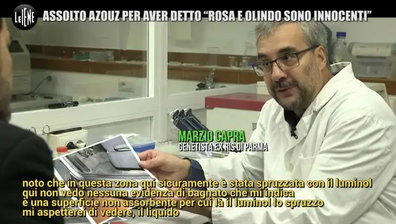 il servizio delle iene sull assoluzione di azouz e la prova della macchia di sangue   7