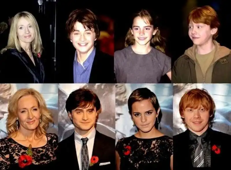 j k rowling daniel radcliffe emma watson rupert grint 