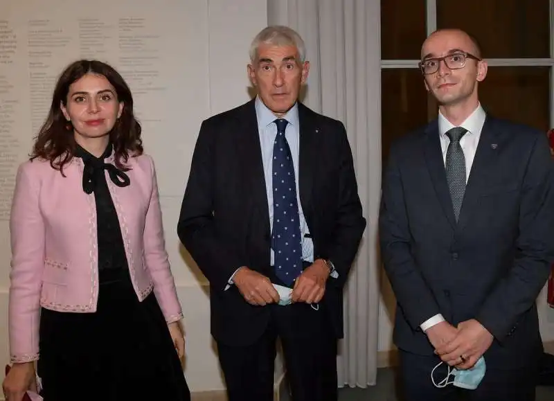 lendita haxhitasim ambasciatrice del kosovo  pierferdinando casini   kreshnik ahmeti vice ministro degli esteri del kosovo  foto di bacco