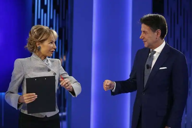 lilli gruber e giuseppe conte