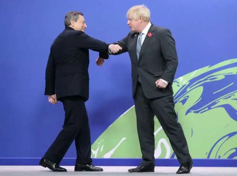 mario draghi boris johnson   cop26 glasgow   