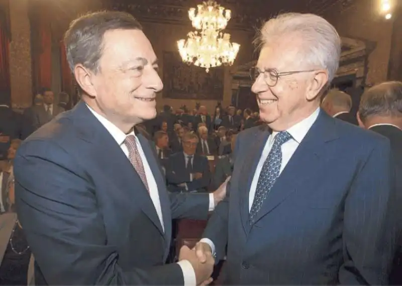 MARIO DRAGHI E MARIO MONTI