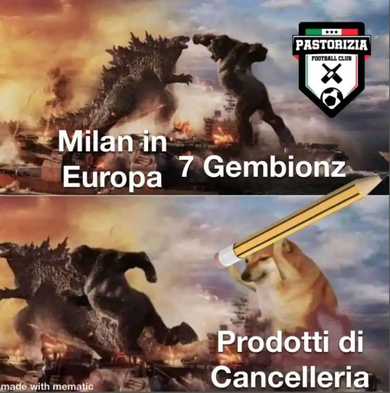 meme sul marchio del milan