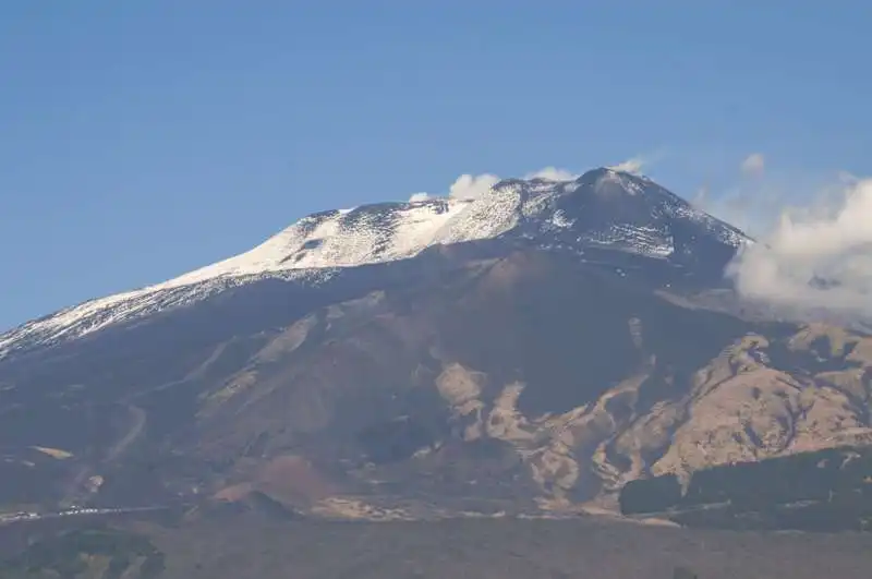 neve sull etna