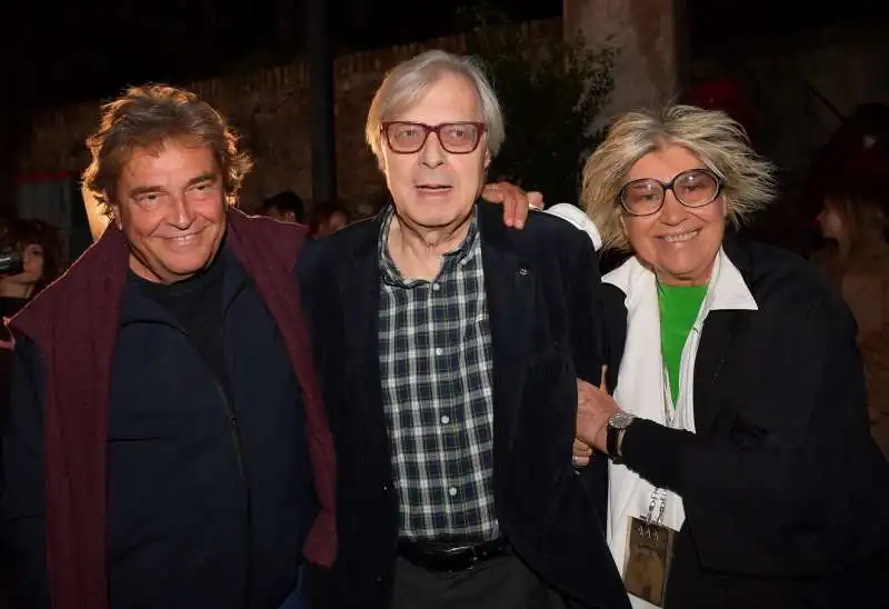 raffaele curi  vittorio sgarbi  alda fendi  foto di bacco