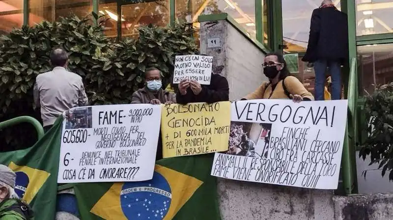 sit in contro bolsonaro   anguillara veneta 