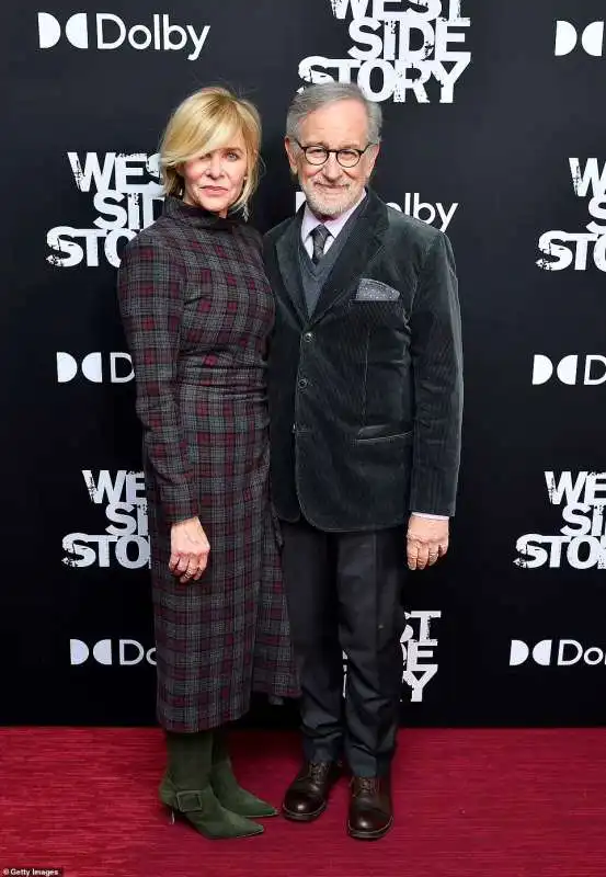 stephen spielberg e la moglie kate capshaw alla premiere