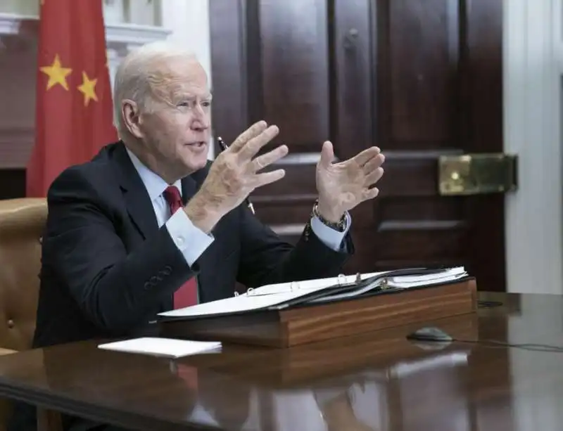 videoconferenza joe biden  