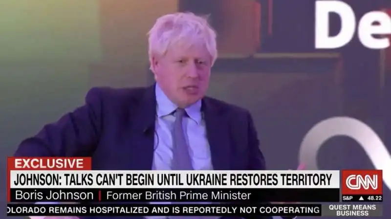 boris johnson intervistato da cnn portogallo  