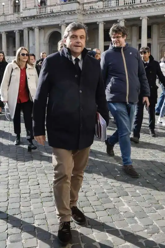 CARLO CALENDA ARRIVA A PALAZZO CHIGI PER L INCONTRO CON GIORGIA MELONI  2