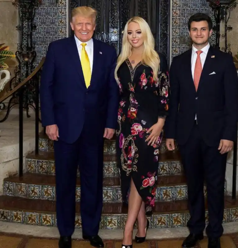 donald trump con tiffany e suo marito