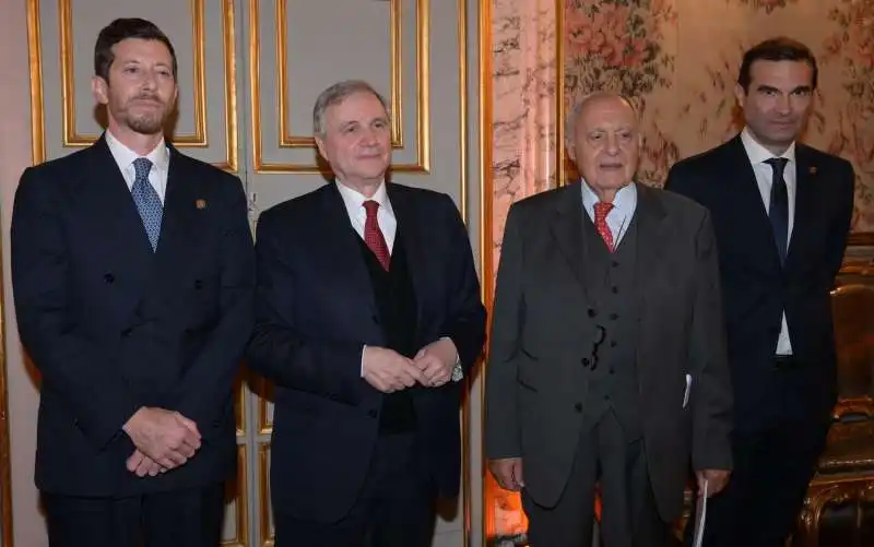 ernesto furstenberg fassio  ignazio visco  paolo savona  federico carli  foto di bacco