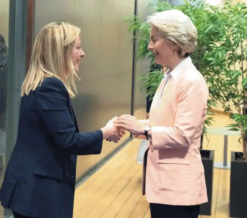 GIORGIA MELONI E URSULA VON DER LEYEN 