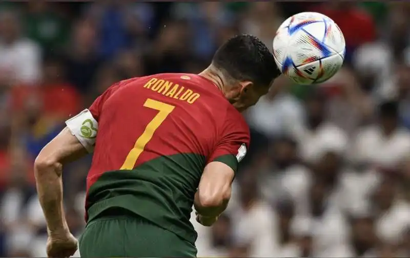 il mancato tocco di ronaldo sul gol di bruno fernandes 1