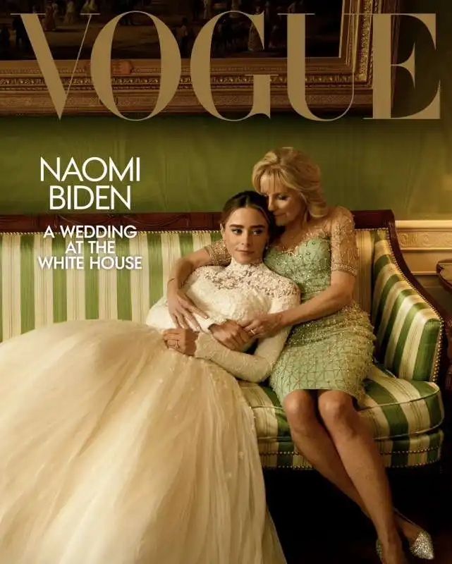 l esclusiva di vogue per le nozze di naomi biden  