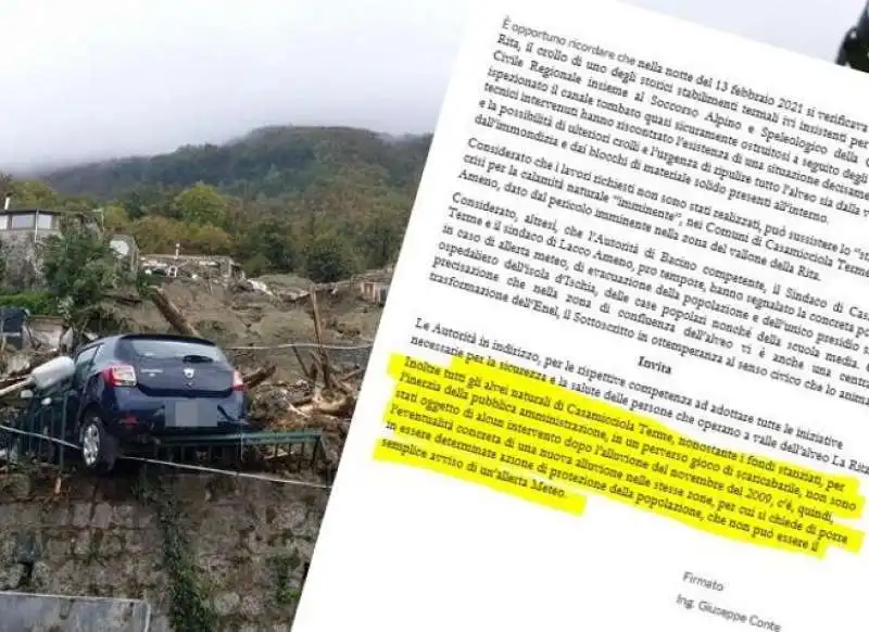 la lettera dell ex sindaco di casamicciola 