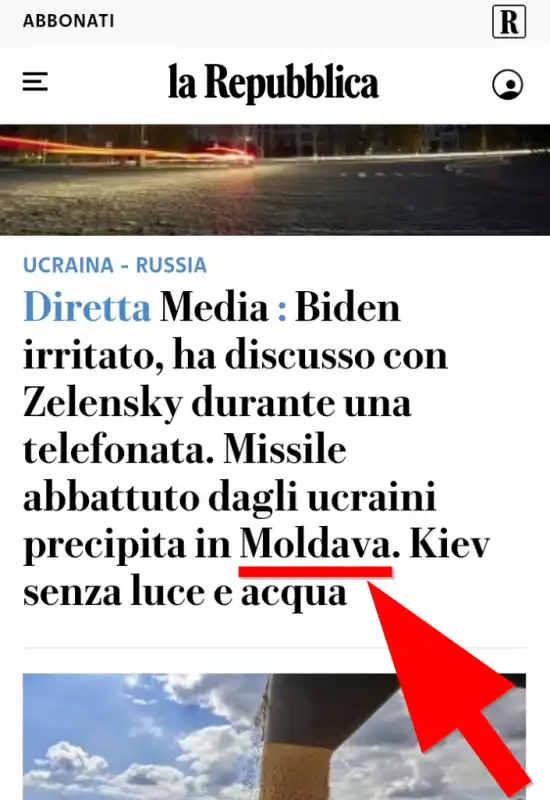 La Repubblica, missile a lunga gittata