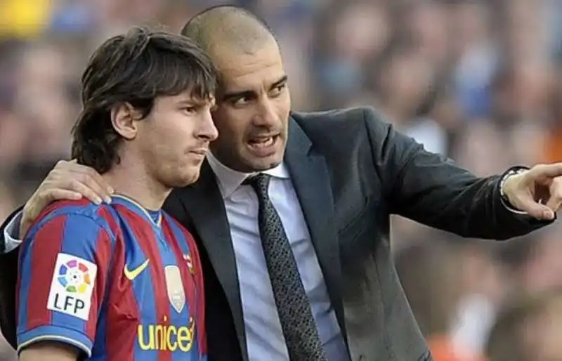 lionel messi pep guardiola 