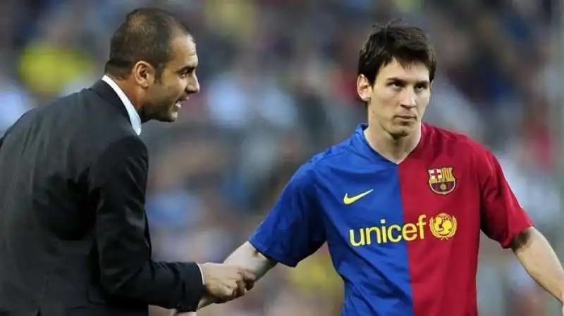 lionel messi pep guardiola 