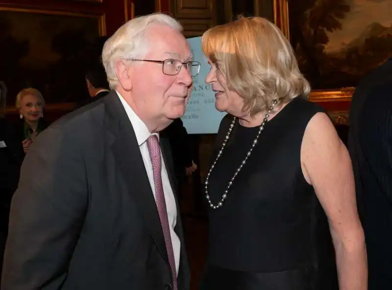 lord mervyn king e la moglie barbara melander  foto di bacco   (1)