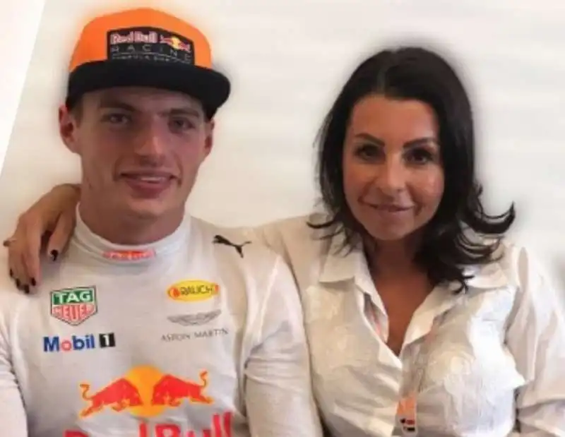 max verstappen e la madre sophie kumpen 1