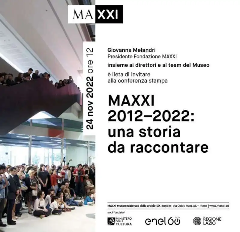 MAXXI 2012-2022 - UNA STORIA DA RACCONTARE - L'ADDIO DI GIOVANNA MELANDRI 