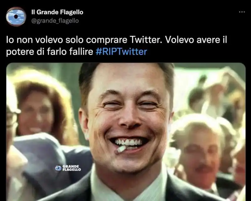 MEME SU ELON MUSK E TWITTER