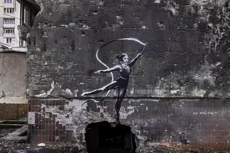 murale di banksy in ucraina 6