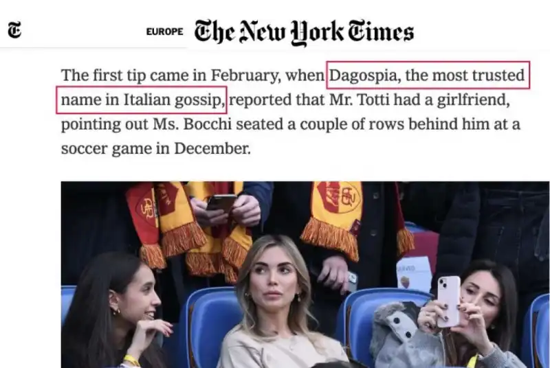 new york times cita dagospia