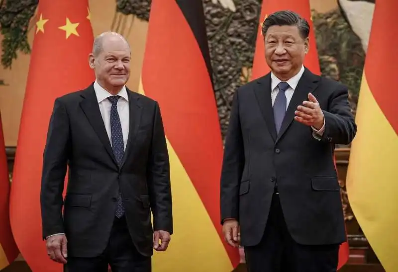 OLAF SCHOLZ XI JINPING 